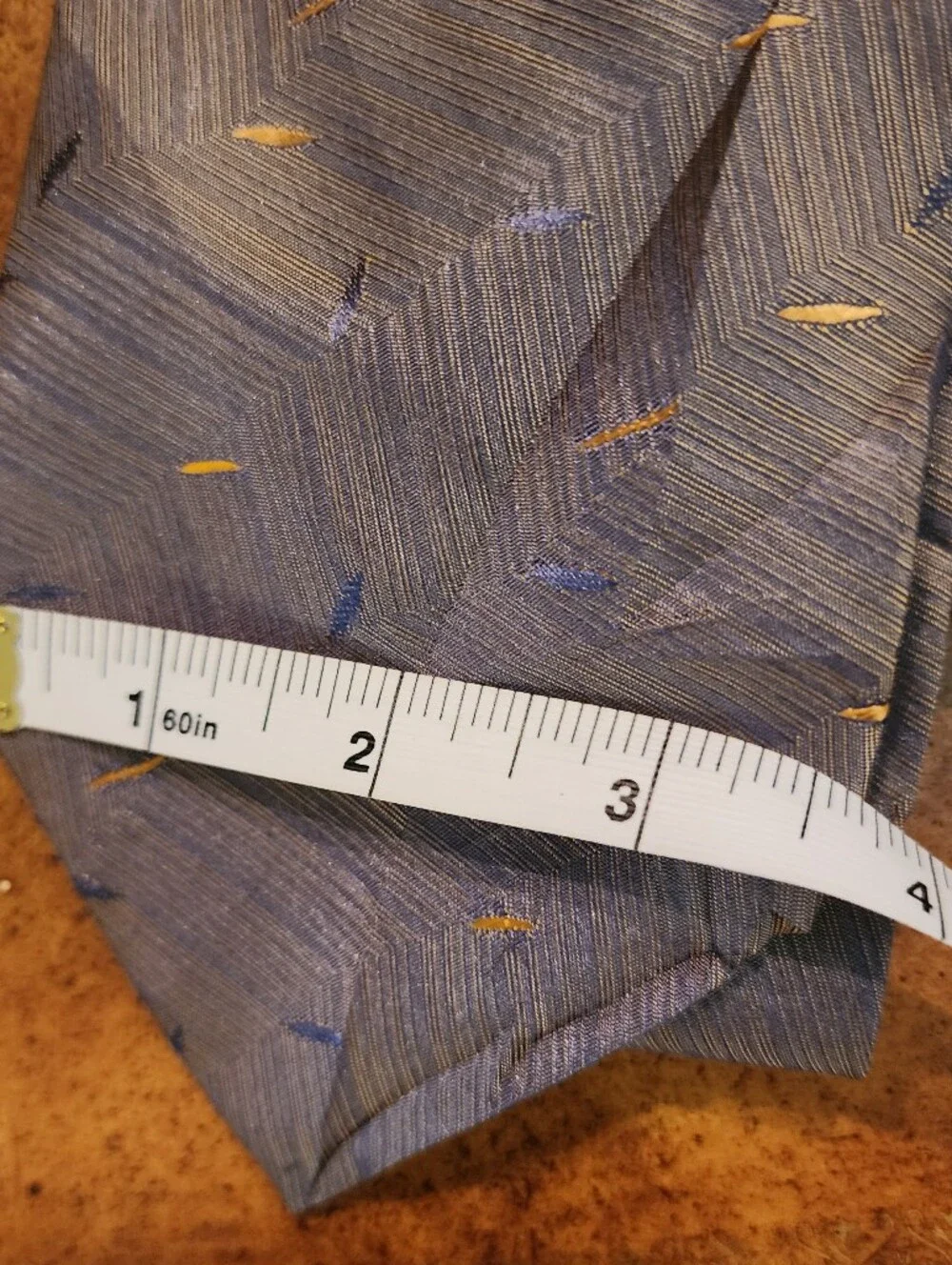 3pc Men’s 100% Silk Tie Lot TANGO Premier Vintage Abstract Striped Neckties